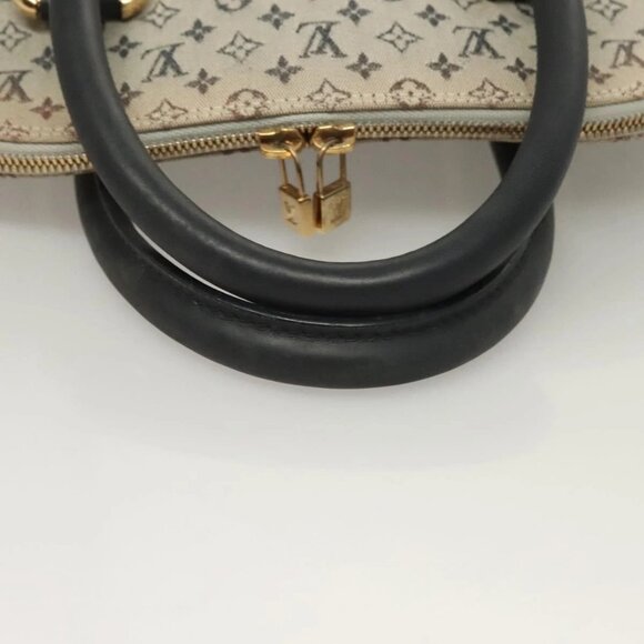 LOUIS VUITTON Monogram Mini Alma Haut Hand Bag Blue - Picture 6 of 16